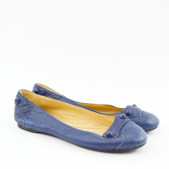 Balenciaga Paris Leather Flats #126-126
